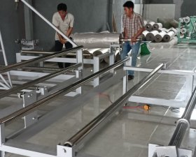 Máy banh màng khổ 1.3 ra 2,6 mét